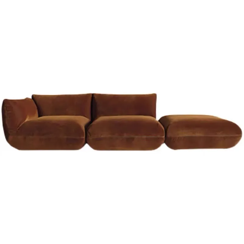 Sofa Nordic middle-aged and elderly style upholstered sofa simple ins small apartment Italian simple full set of homestay
