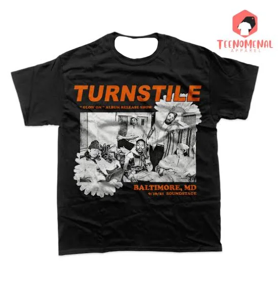 2026 Herren Turnstile Punk Rock Band T-Shirt Vintage Hardcore Grafik Kurzarm Alltags-Casual Übergroßes T-Shirt – Detail 6