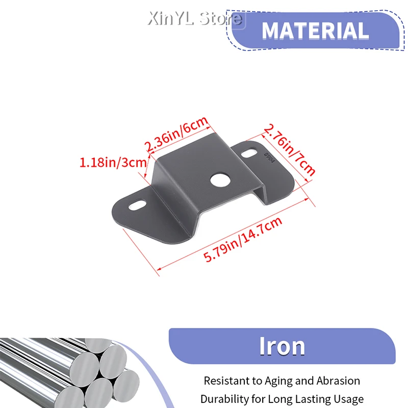 Car Iron Front Bumper Antenna Bracket Stand for Ford Bronco 2021 2022 2023 Up  Car Bracket Accessories