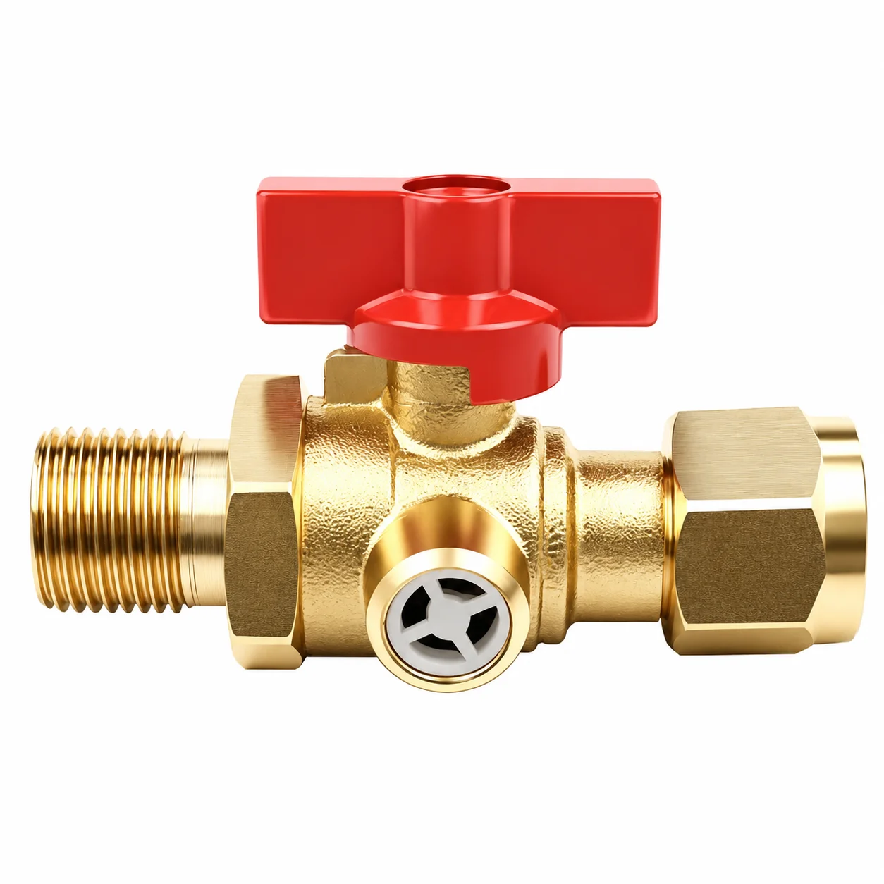 1pc Air Loss Brake Switch Brass Valve for Semi Trailer Truck Front Steer Heavy Duty Brake System Replacement Parts