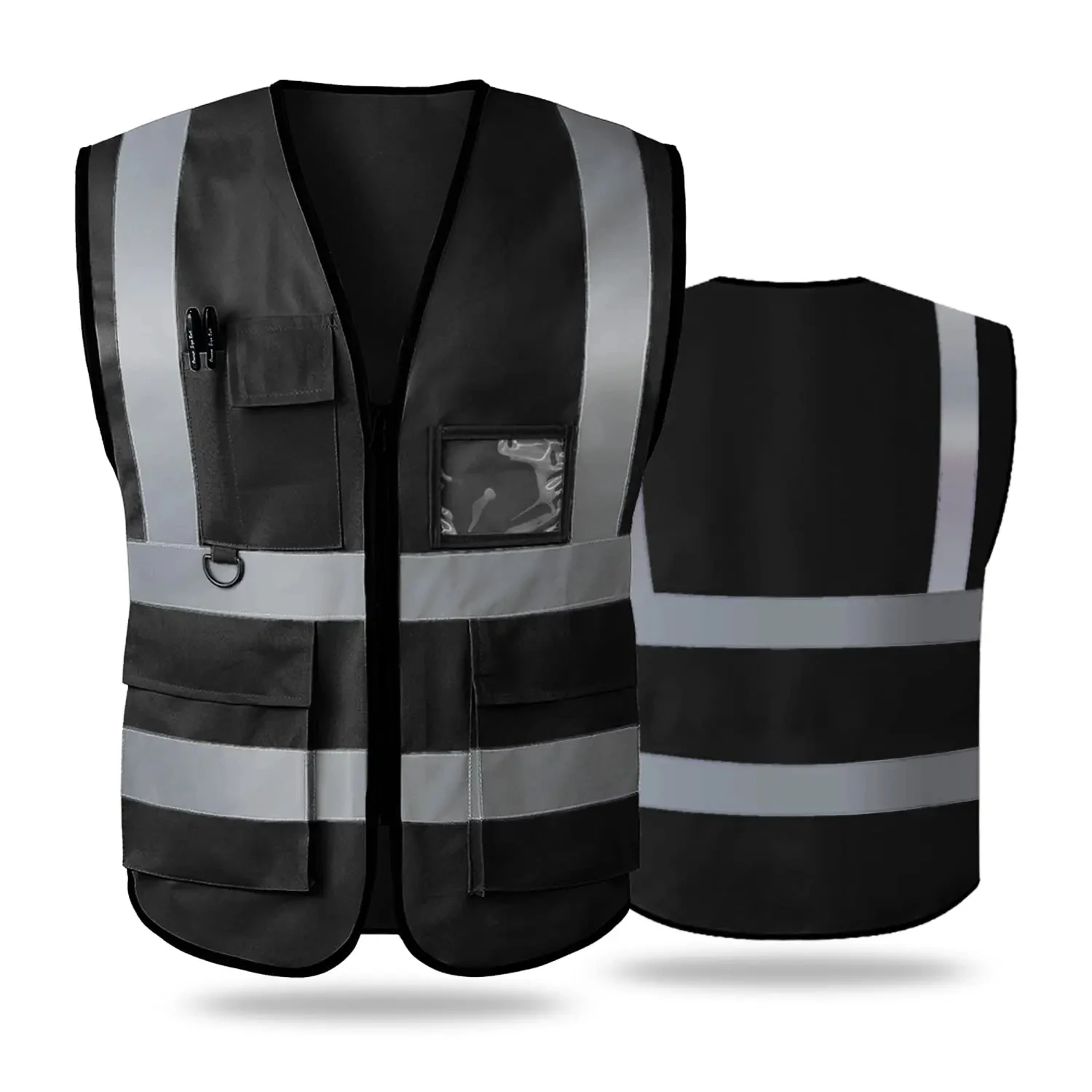 Reflective Safety Vest High Visibility XXXL Motorcycle Jacket Safety Vest Fluorescent Signal Police For Men Woman