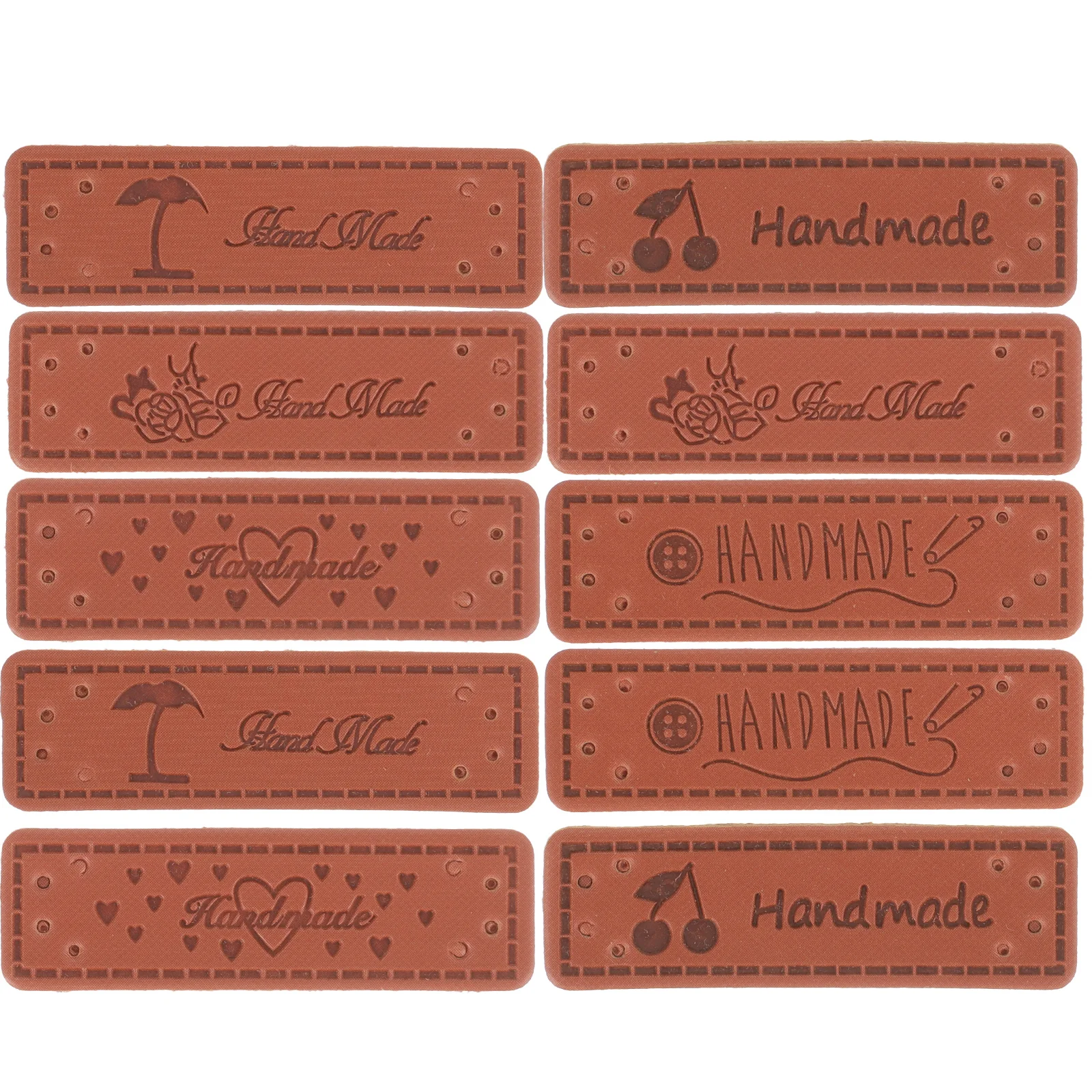 

50Pcs Cartoon Sewing Labels Handmade Clothes Tags Soft Flexible for DIY Apparel Knitting Crochet Fabric Tags Customized