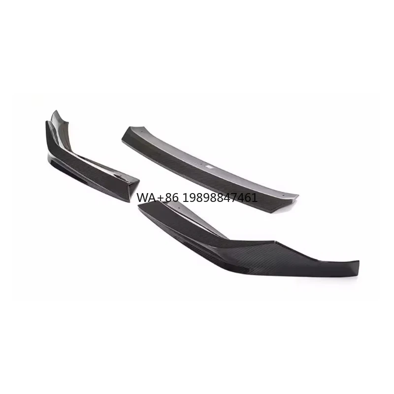 Droge Koolstofvezel Front Splitter Lippen voor BMW M5 F90 LCI Concurrentie 2021 + Voorbumper Diffuser