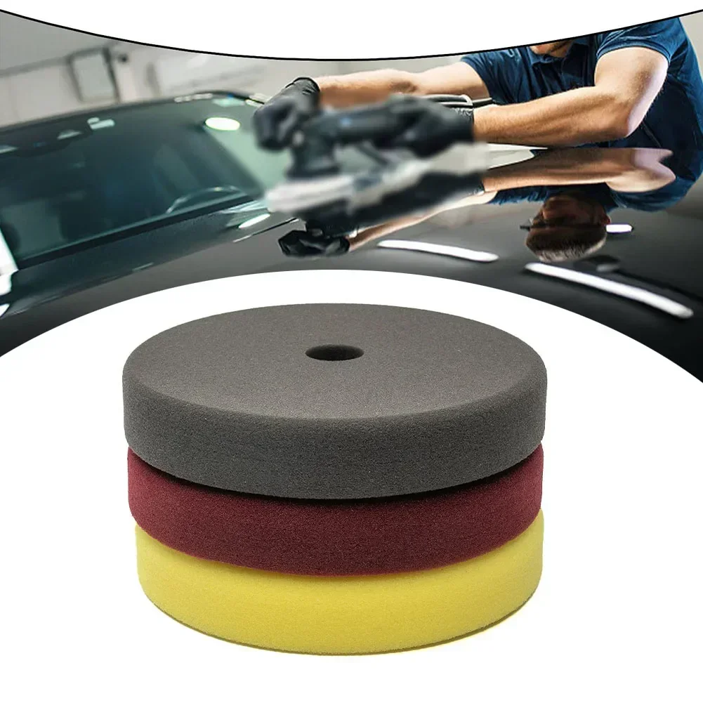 1pc 7 Inch Sponge Buffing Pads Foam Polishing Pads Sanding Disc For Car Waxing Polisher Buffer Auto Care