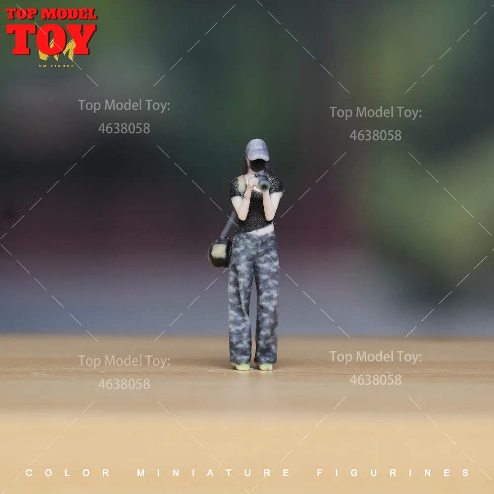 1/64 1/87 1/43 1/24 1/18 Scale Photographer Take a Photo 3D Print Female Male Scene Props Figures Model For Cars Vehicles Toy