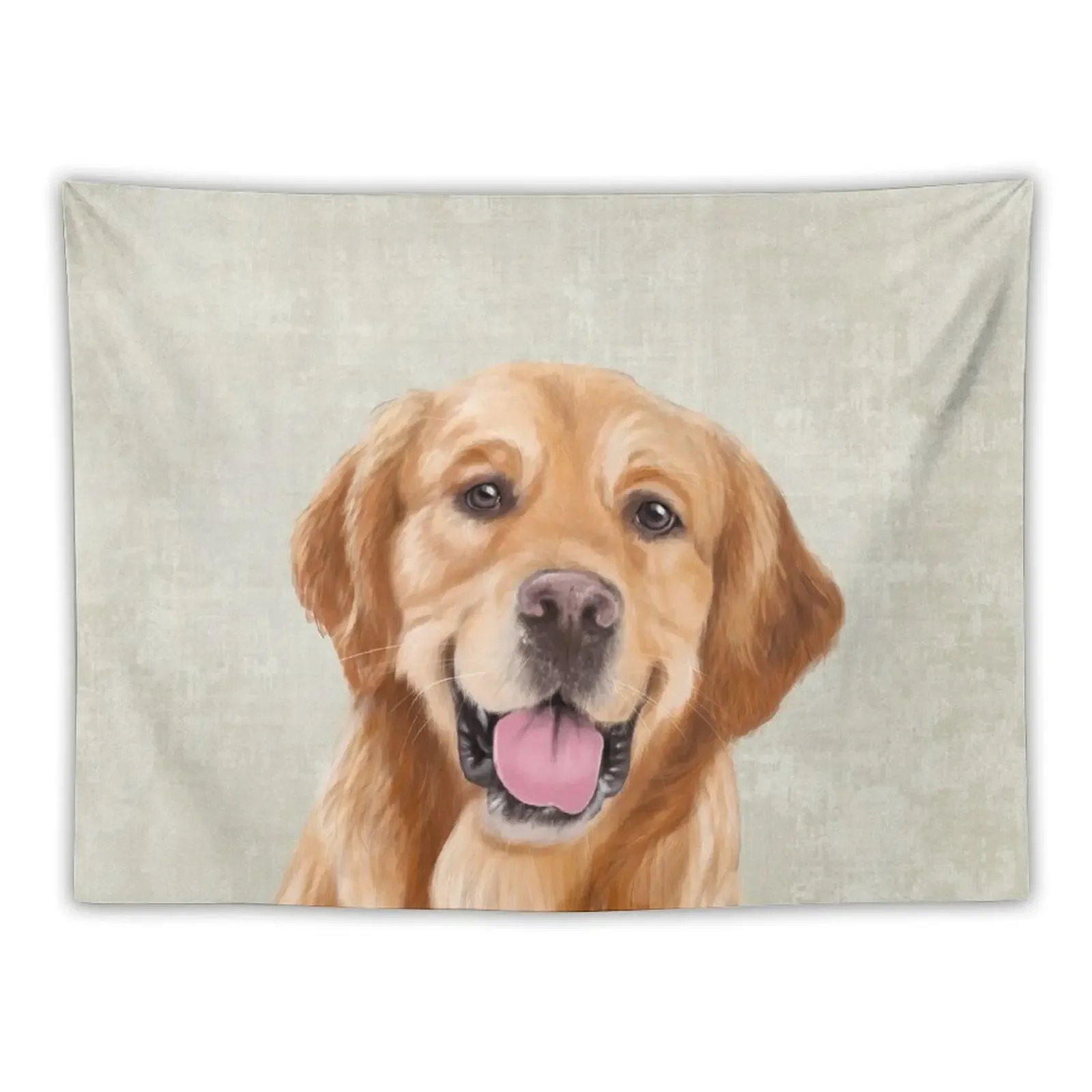 Mr Golden Retriever Tapestry Decorative Wall Mural Cute Room Decor Tapestry