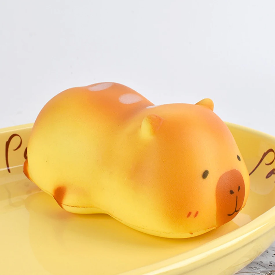 Juguete de capibara para apretar, juguete antiestrés de rebote lento, juguete suave para aliviar la ansiedad para estudiantes y trabajadores de oficina