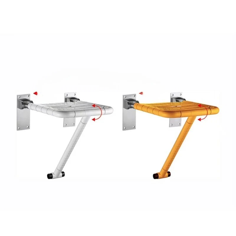 

Stainless steel wall mounted folding shower seat safety bathroom chair for home hospital and hotel use