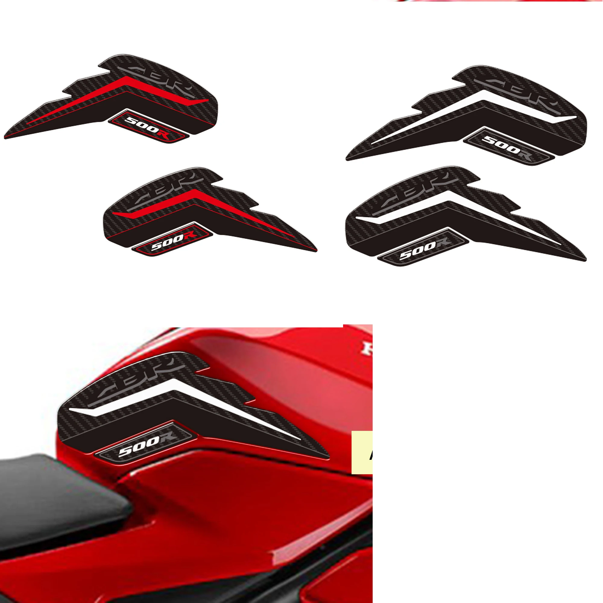 

Наклейки для мотоциклов, 3d защитные наклейки для Honda CBR500R CBR 500 R 2024, аксессуары для мотоциклов