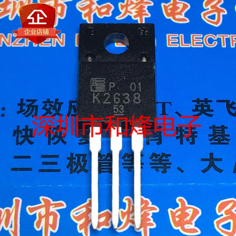 5PCS-10PCS K2638 2SK2638 TO-220F 450V 10A New And Original On Stock