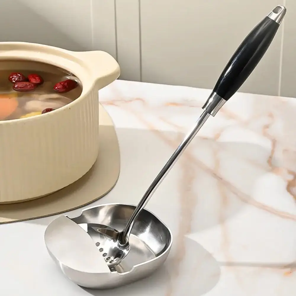 

Fruits Plates Stainless Steel Spoon Rack Thickened Square Spatula Holder Non-slip Unbreakable Ladle Holder Cooking