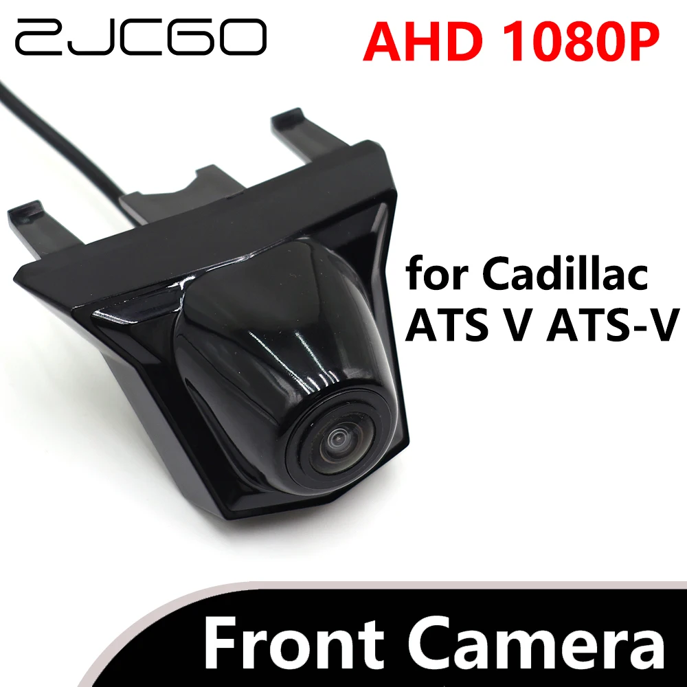 

ZJCGO AHD 1080P CVBS 480P 170° Car Parking LOGO Front View Camera waterproof for Cadillac ATS V ATS-V 2012~2019