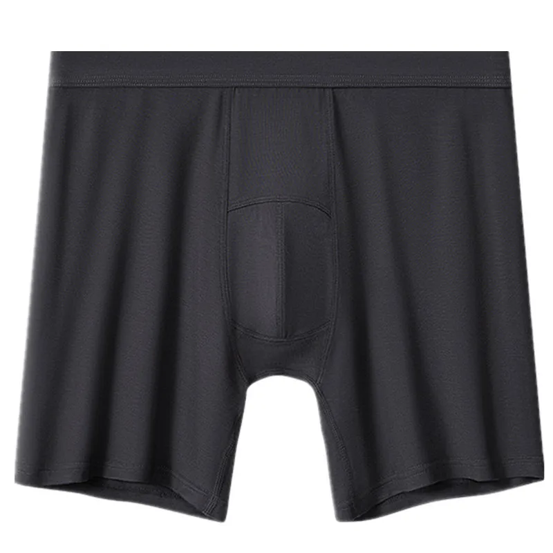 Boxers Men Underwear Soft Modal Boxer Shorts Solid Extended Underpant Male Antibacterial U Convex Pouch Panites Plus Size XL-5XL 4