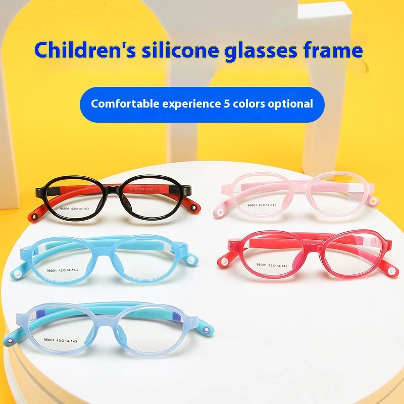 

6-12Years Old Ultralight Flexible Soft Kids Frame Children Optical Spectacle Frame Glasses for Sight Eyeglass Lunettes De Vue