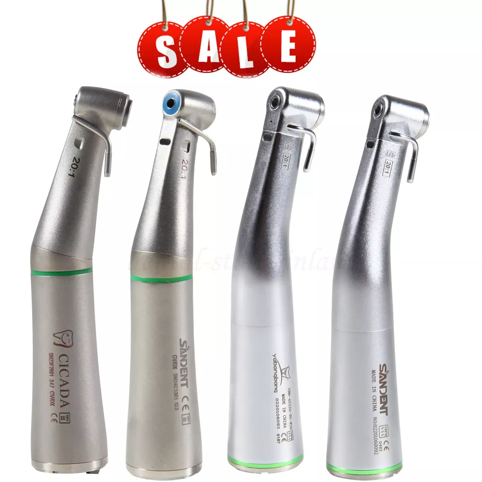 

Dental Ti-Max 20:1 Reduction Implant (Fiber Optic LED)/No Led Contra Angle Handpiece For NSK/Kavo