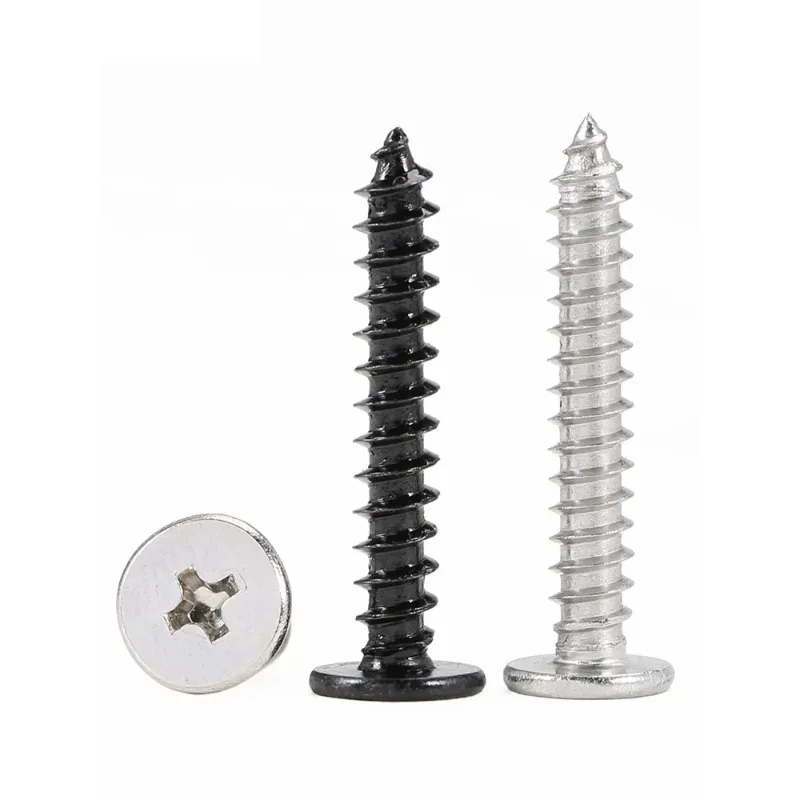 M1.2 M1.4 M1.7 M2 M2.3 M2.6 M3 M3.5 M4 Carbon Steel Cross  Super Ultra Thin Flat Wafer Head Self-tapping Wood Screw