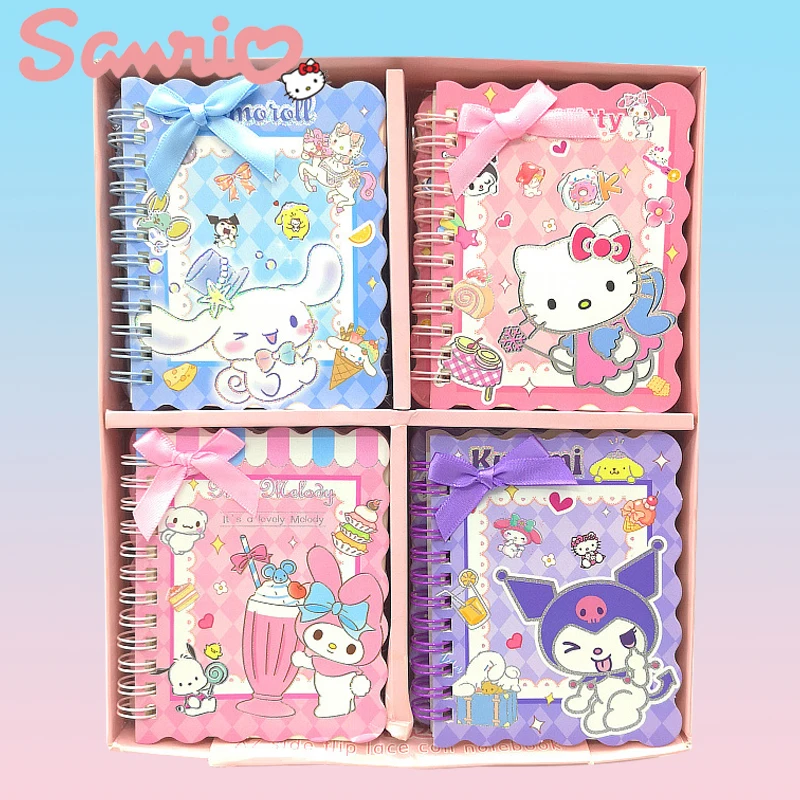 notebook sanrio com hello kitty kuromi melody para estudante weekly planner agenda notepad papelaria escritorio material escolar 10 pcs 20 pcs 01