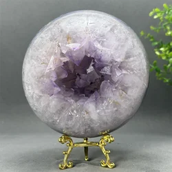 Natural Crystal Agate Geode Energy Ball Aura Meditation Witchcraft Prayer Fashion Home Decoration Cornucopia Ornaments