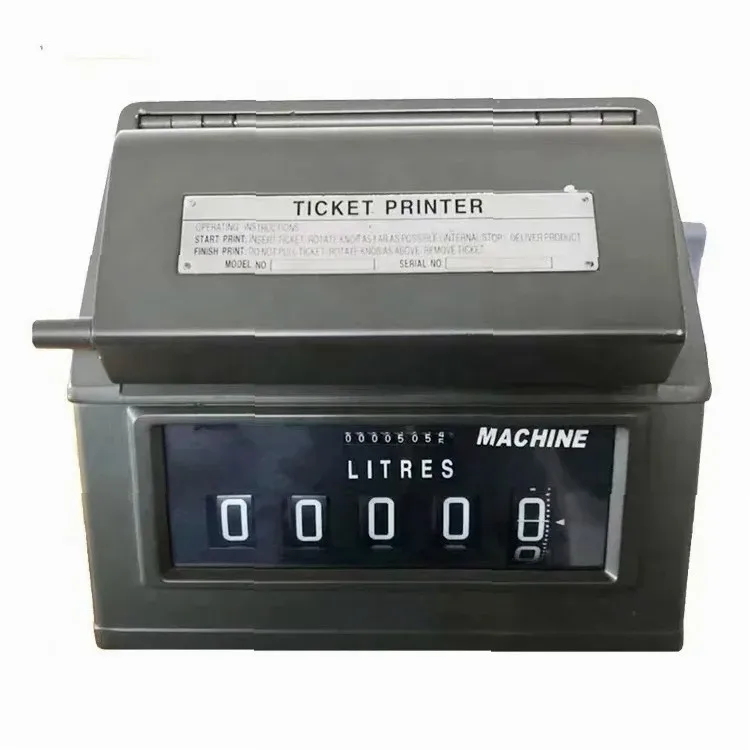 Fuel Flow Meter with Mechanical Counter & Digital Display Ticket Printer for Accurate Fuel Tracking