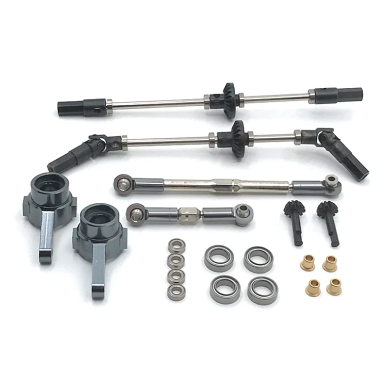 Upgrade Steel Gear Front & Rear Bridge Axle Gear Steering Cup Kit for MN D90 D91 MN96 MN99 MN99S 1/12 RC Car Spare Parts