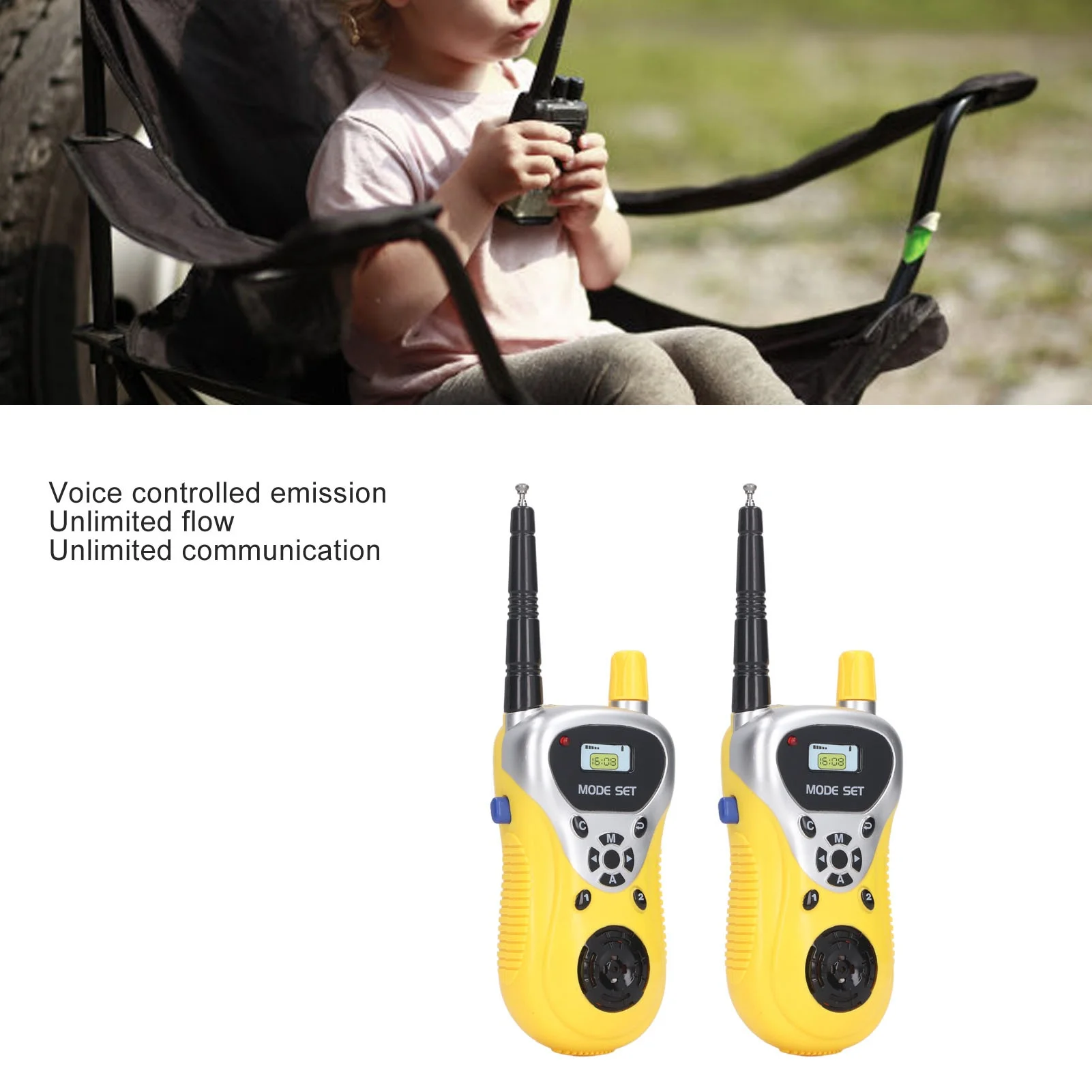 2pcs Radio Toy Clear Sound Long Range Interactive Handheld Radio Toy for Children Outdoor view 6