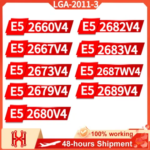 E5  2660V4  2667V4  2673V4  2679V4  2680V4  2682V4  2683V4  2687WV4  2689V4 for LGA 2011-3 Xeon V4