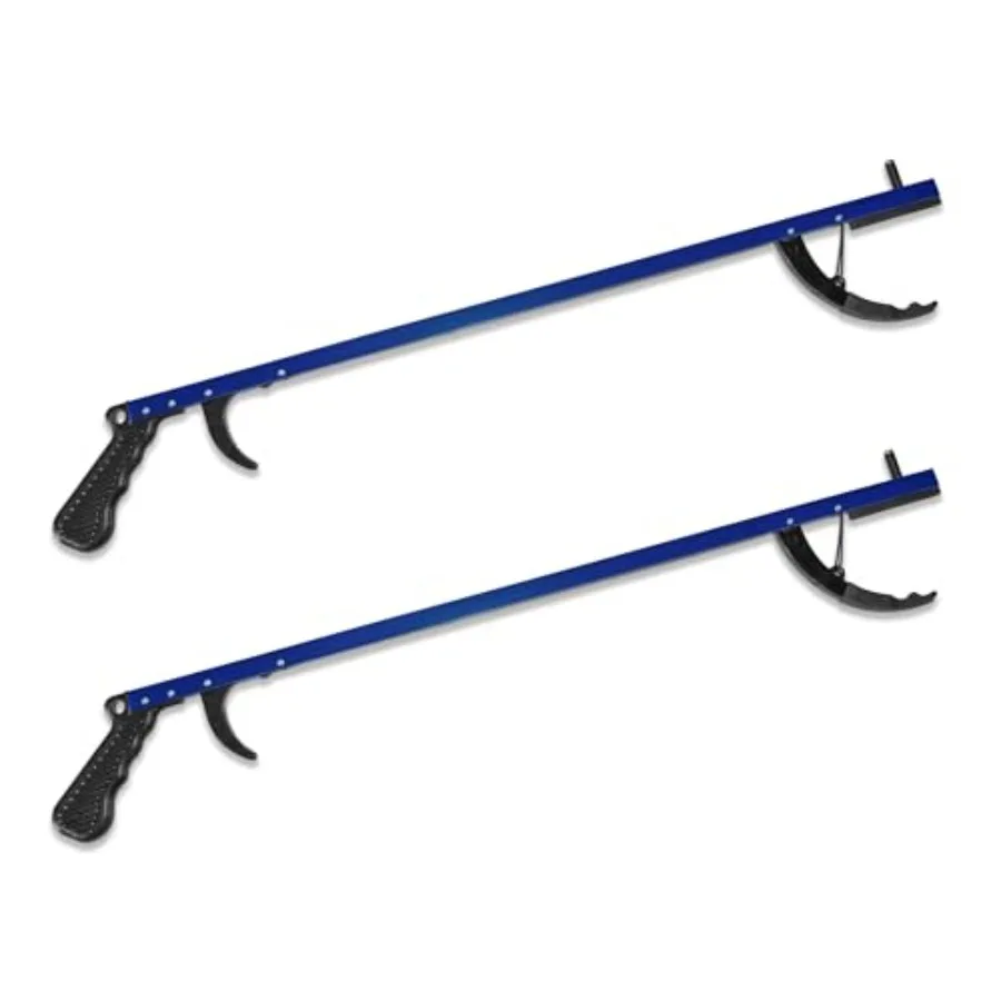 

Blue Aluminum Reacher Grabber with Magnetic Tip Set of 2