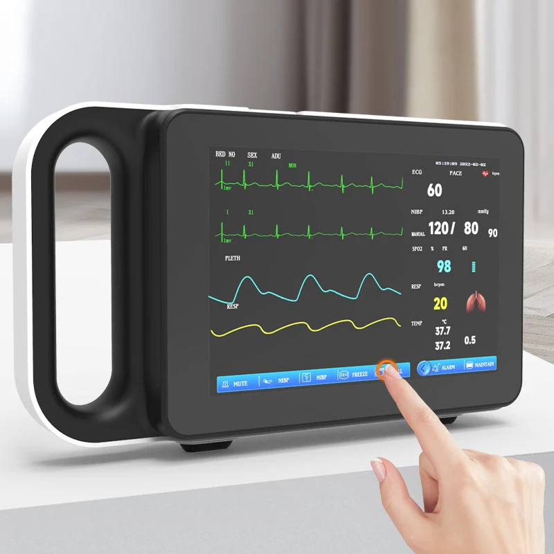 

Device System Monitoring Multiparameter Patient Small Large Animals Pet Animal Veterinary Monitor For Livestock