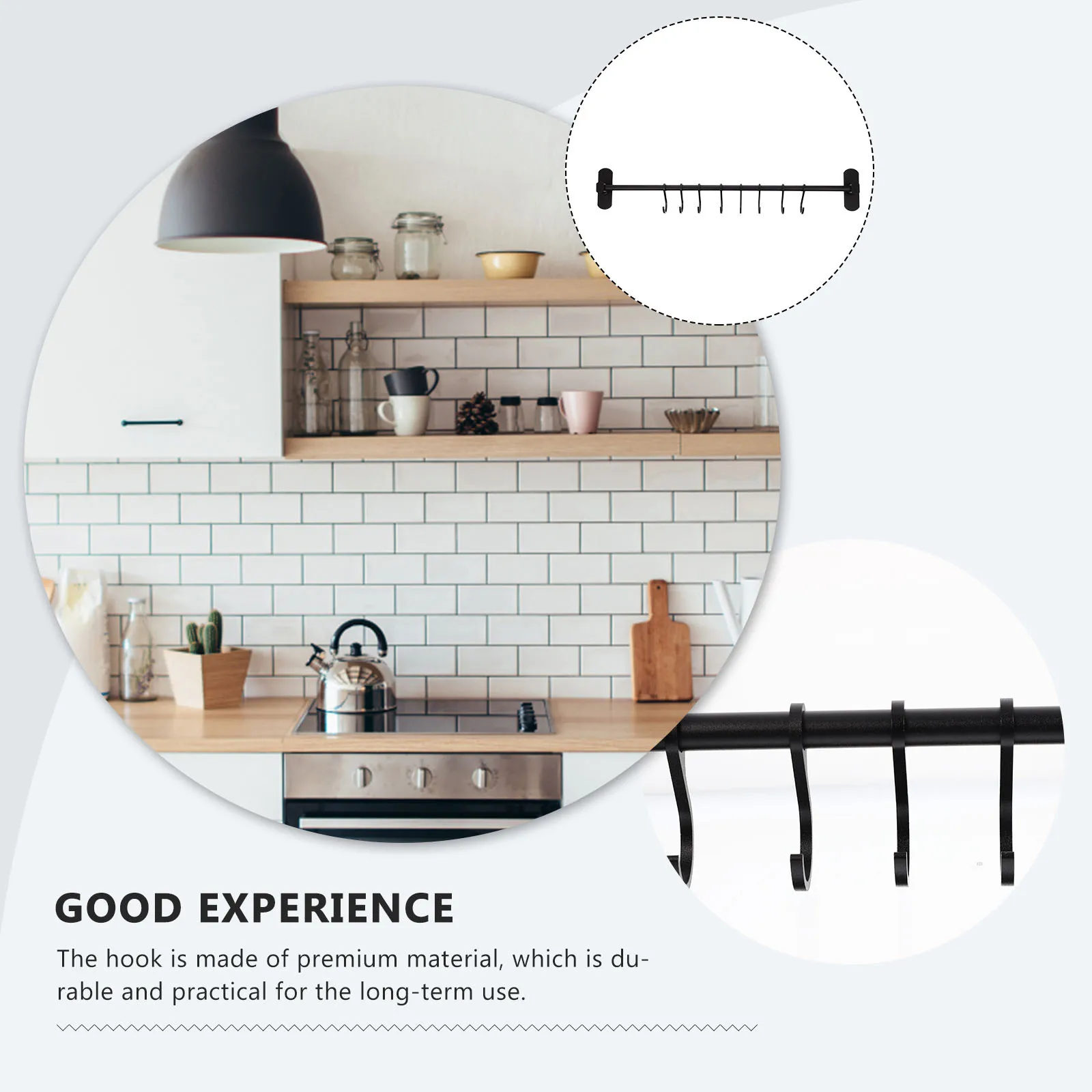 

Aluminum Movable Door Back Hook Wall Mounted Coat Hat Rack Heavy Duty Wall Storage Hooks Metal Clothes Holder Key Hook