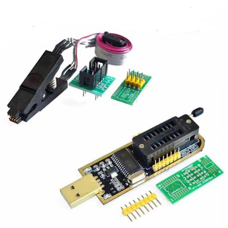 CH341B 24 25 Seria EEPROM Flash BIOS USB SOP8 Programator Moduł Programator Adapter Gniazdo Konwerter Moduł Test Klip DIY KIT