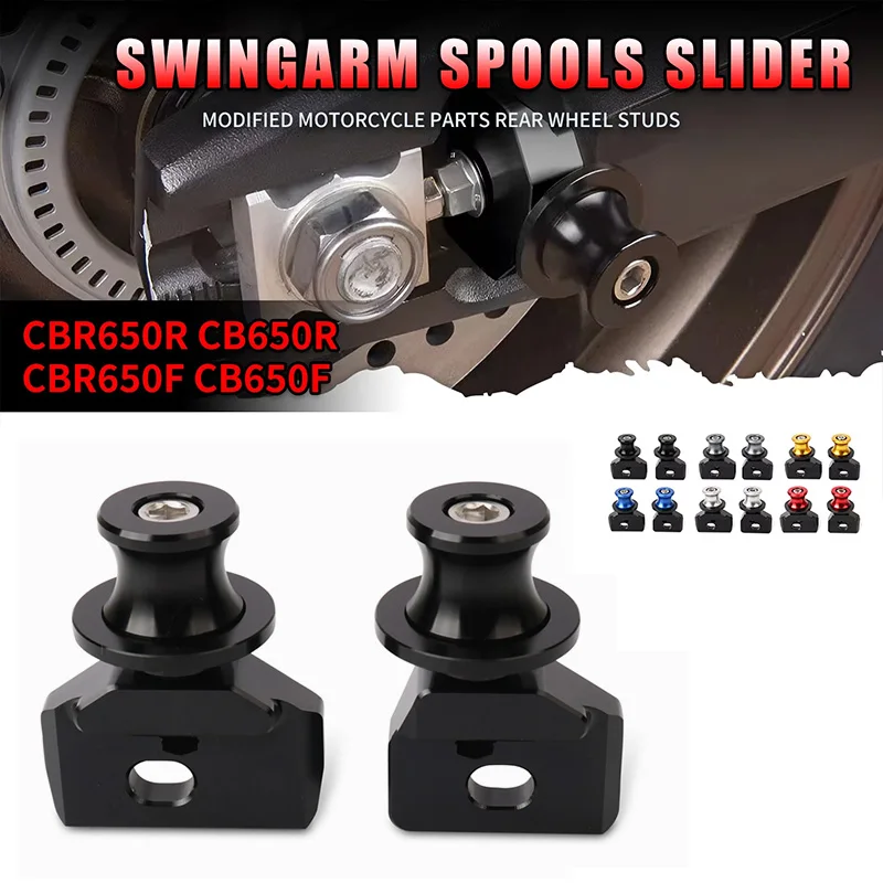For CBR650R CB650R CBR650F CB650F Motorcycle Chain Adjustment Frame Swingarm Spools Slider Rear Fork Axle Stand