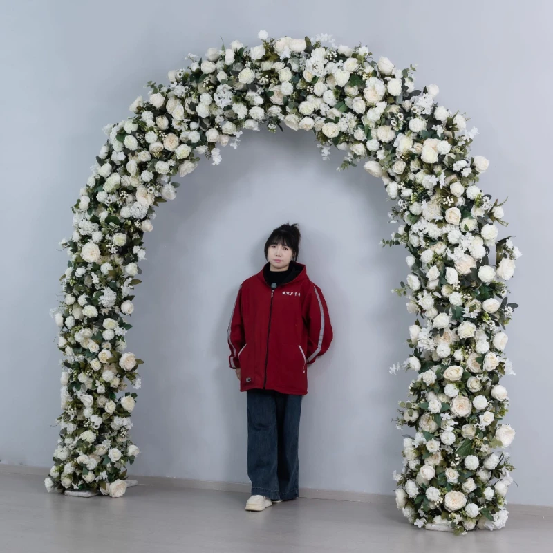 

Heart Shaped Peony Arch Floral Art Shopping Mall Event Arrangement Photography Check in Wedding Stage Background Arch Decoration