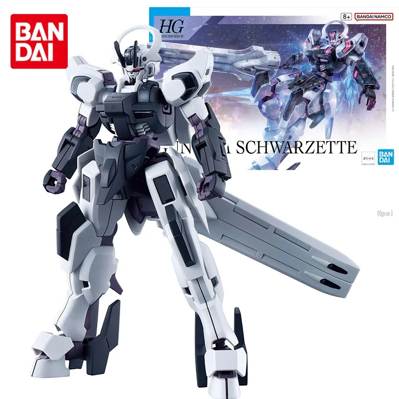 Bandai Original HG 1/144 MDX-0003 Gundam Schwarzette Anime Action Figure Toys For Boys Girls Kids Children Birthday Gifts Model