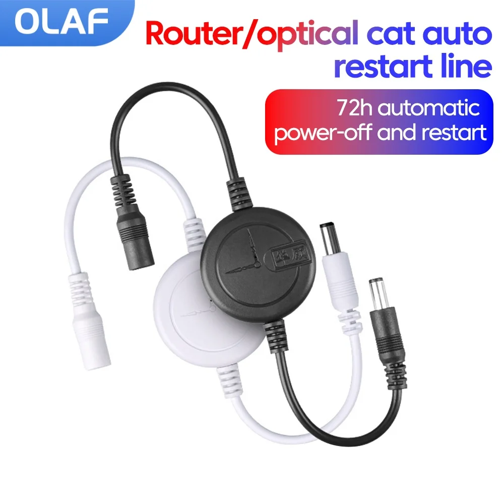WiFi Router Reset Rebooter Automatic Restart Cable 72h Automaticpower-off and Restart Line Reset Controller Router Reboot Cable