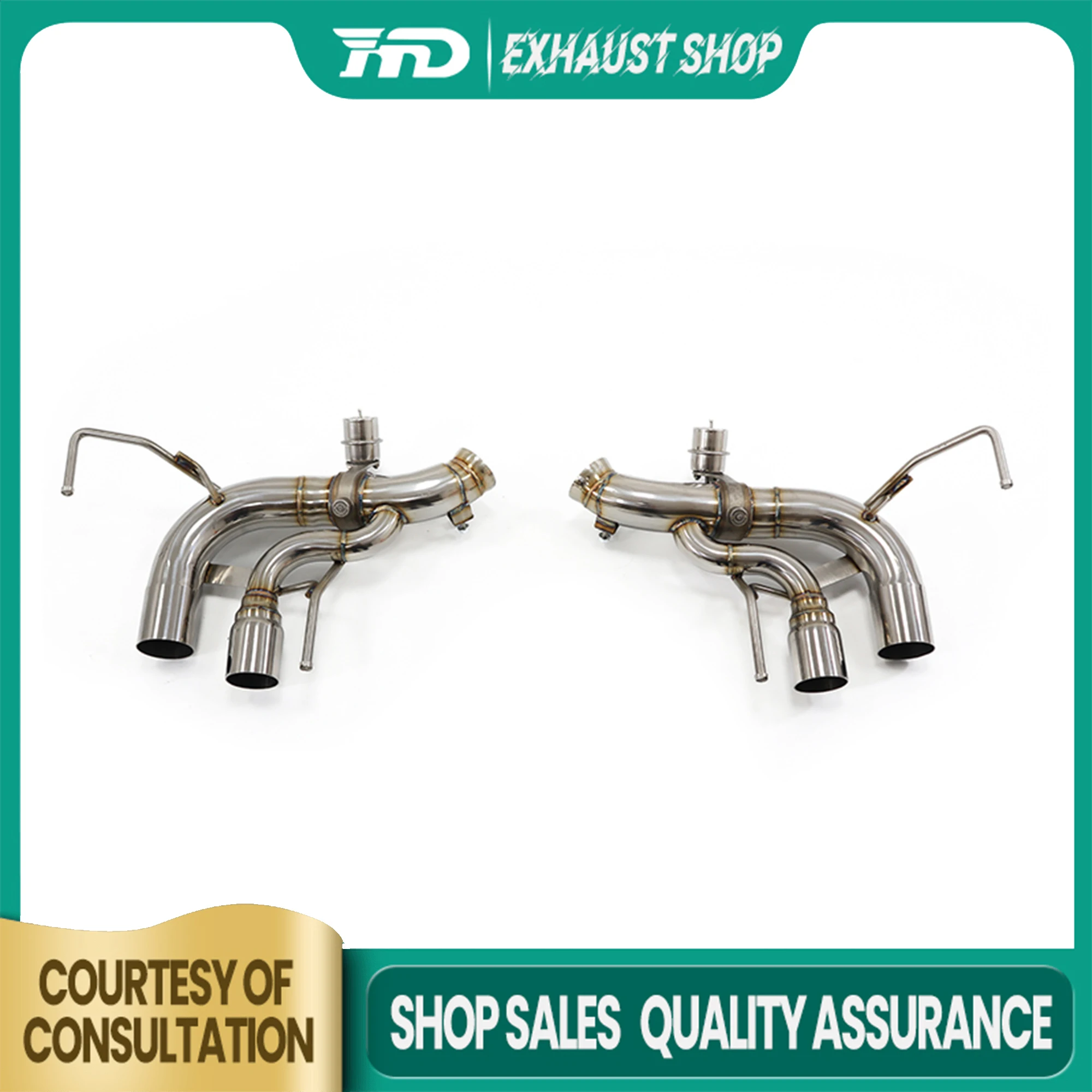 

High Quality Catback For Ferrari California T Stainless Steel Vacuum Valve Tips Exhaust System Non-destructive Installation HMD