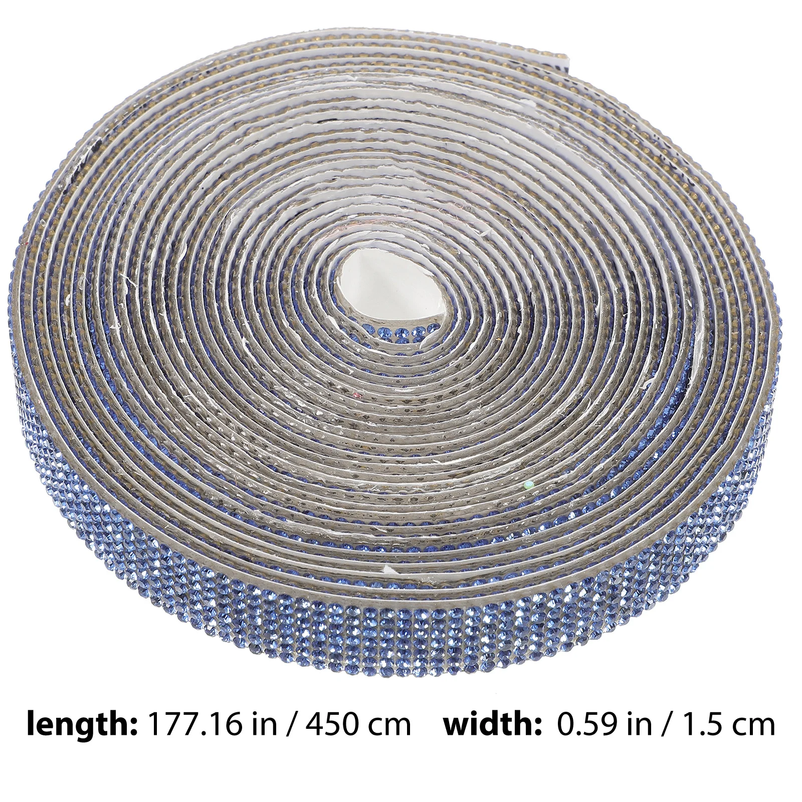 1 rol decoratieve strassstickers zelfklevend Sparkle Craft lint voor telefoonvaas tas kledingaccessoire