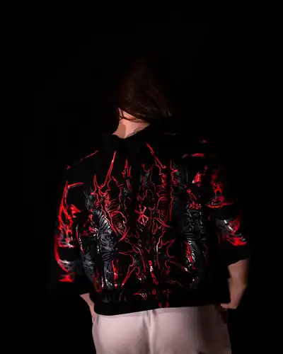 Imagen 2 del producto 03-Marca streetwear americana, camisetas de manga corta de algodón puro de gran tamaño y holgadas de estilo oscuro para hombre.