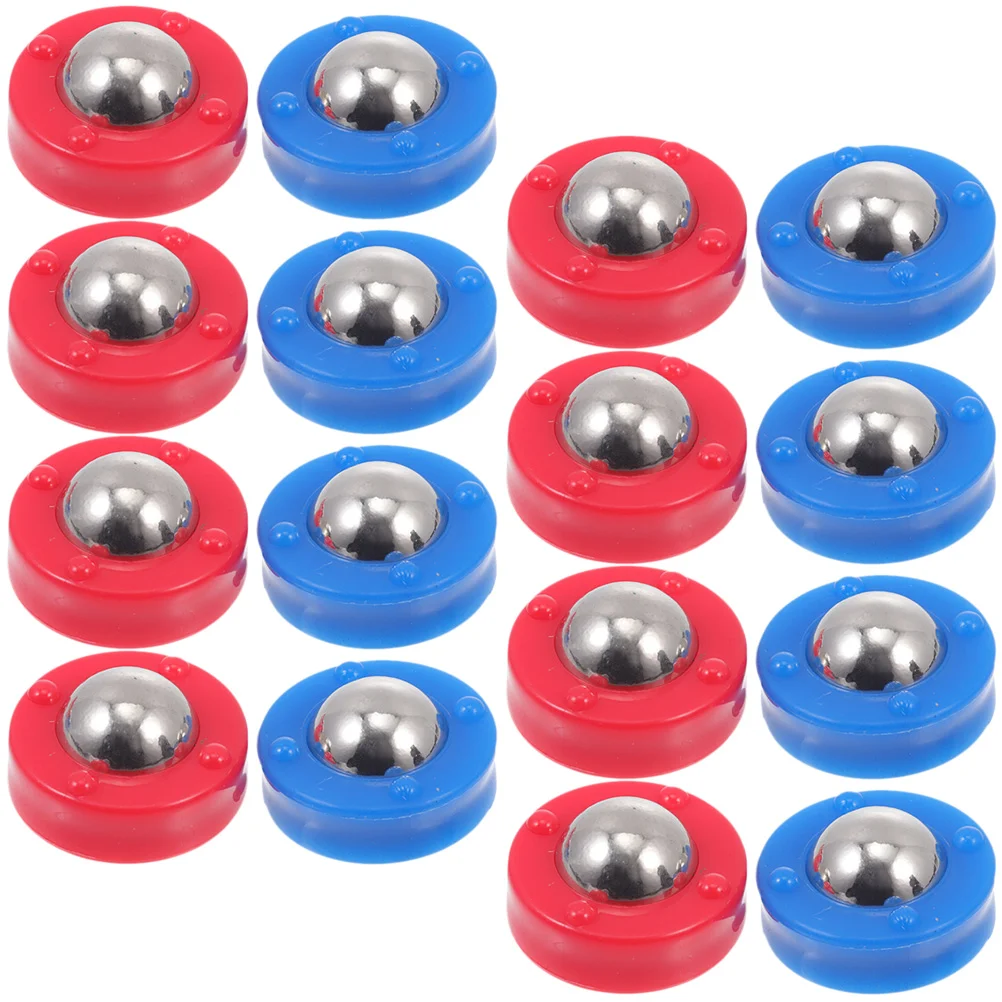 

16 Pcs Tabletop Shuffleboard Rolling Beads Equipment Sliding Toy Funny Balls Supplies Accessories Steel Child Kids Football