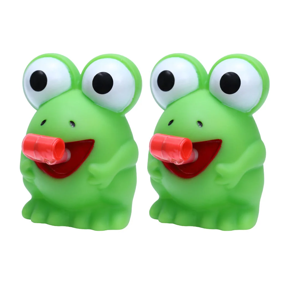 Vaguelly 2 pezzi rana suono spremere giocattolo decompressione cartone animato antistress elastico novità portatile favore di partito adorabile divertimento