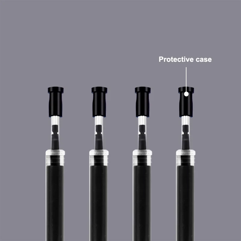 Deli 20pcs/set 1.0mm Refiil Retractable Gel Pen Fill Core Ink Color Black for s107/s126 Gel pen Core School Office Supplies