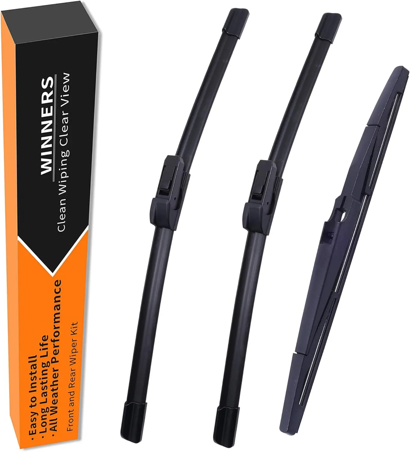 

2024-2025 SUV Front & Rear Wiper Blades Set, All-Season Rubber with Aerodynamic Design for Easy Installation