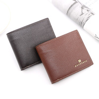 New Men's Wallet PU Leather Short Large Capacity Multifunctional Wallet Fashion Solid Business Change Bag Card Bag Wallet