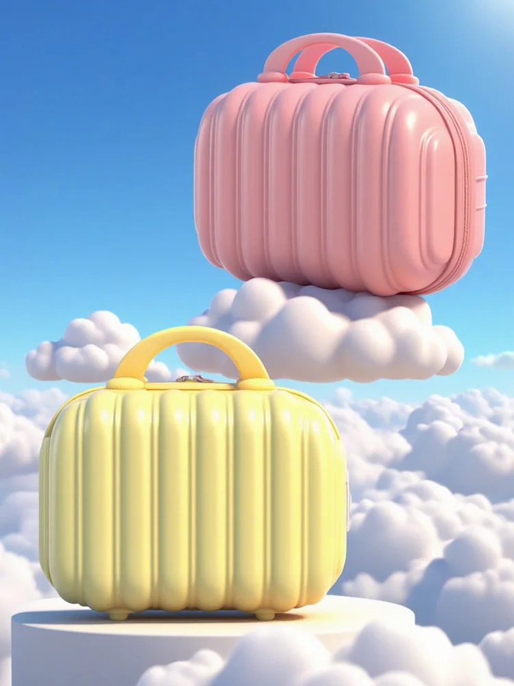 cloud-box-makeup-bag-portable-handheld-storage-luggage-new-model-with-pull-rod-14-inch-wash-bag-fashionable-hard