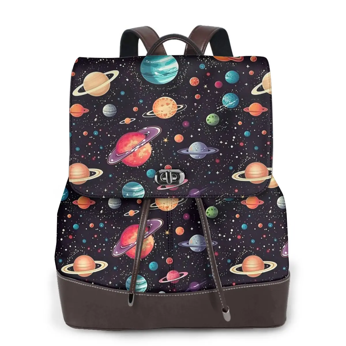 Solar System Space Planets Universe Bookbag School Student Bags Hiking Travel Daypack for Women Fashion Derma Backpack
