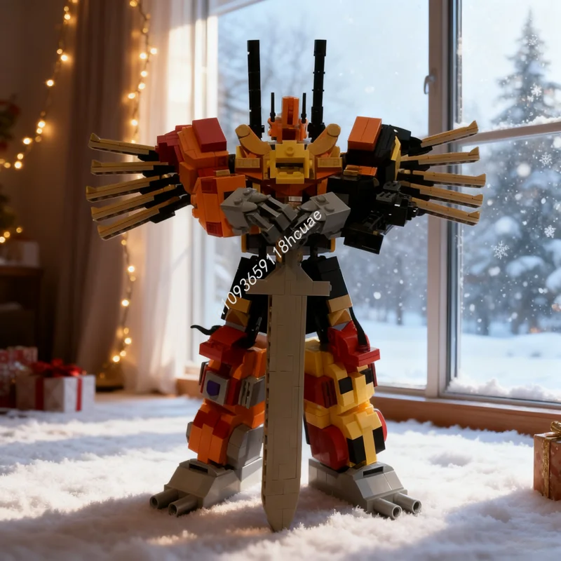 

850 шт. MOC TF Predaking Transforming Модель робота Строительные блоки Строительный рождественский подарок Сборка DIY Кирпич Детская игрушка