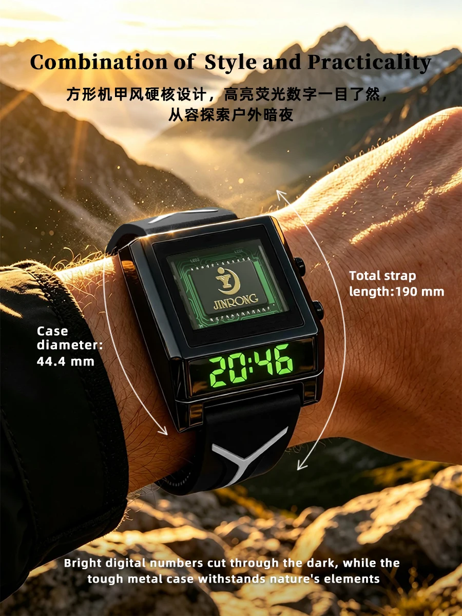 Fashion Men Digital Wristwatch - Watch Display Box ulasan dan harga