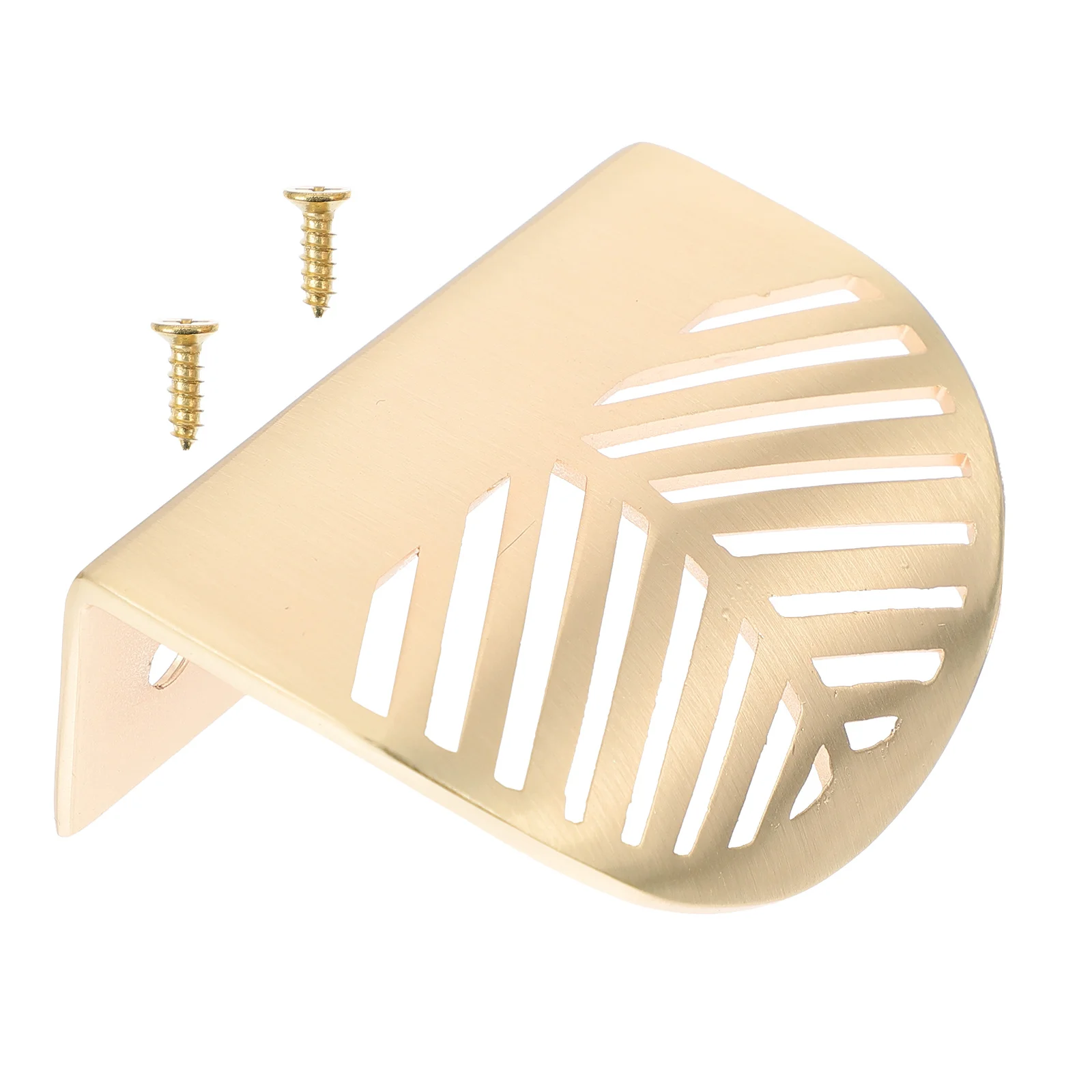 

High Quality Golden Leaf Cabinet Door Handles Durable Elegant for Furniture Drawers Wardrobes Easy to Install Modern
