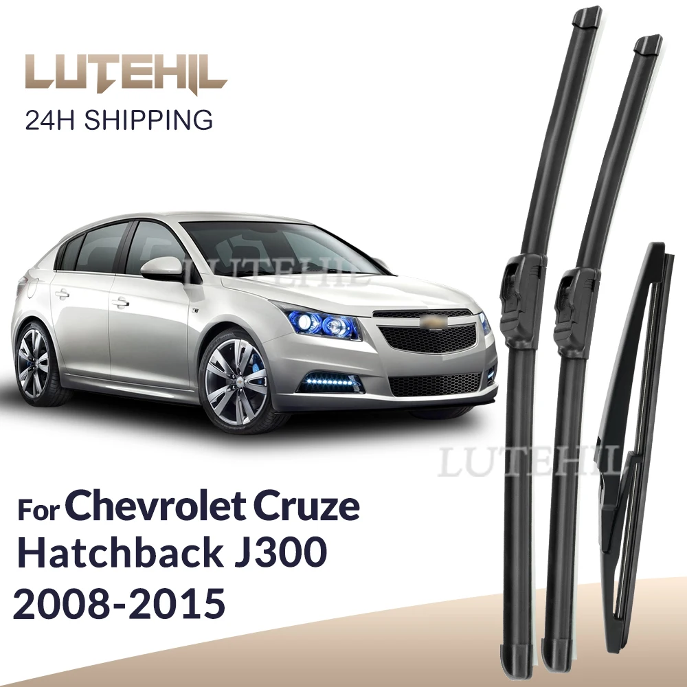 

For Chevrolet Cruze Hatchback J300 2008-2015 2009 Wiper Front&Rear Wiper Blades Windshield Windscreen Window Brushes 24"+18"+14"