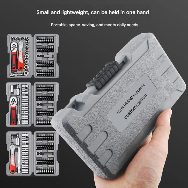 

1/4 Inch Mini Socket Ratchet Wrench Set Includes Metric Shallow Sockets with Design Mini Ratchet Wrench Screwdriver Bits
