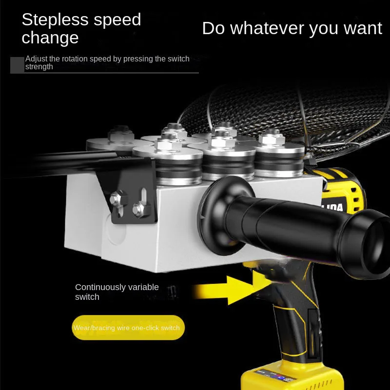 Imagem -06 - Fio de Aço Ocultou as Ferramentas do Fio da Tração do Fio Rosqueando Automático a Máquina o Eletricista e o Eletricista Bateria de Lítio 40 m Min o